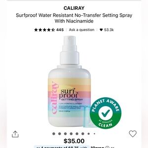 Caliray Surf 🩵🤍 Proof Setting Spray